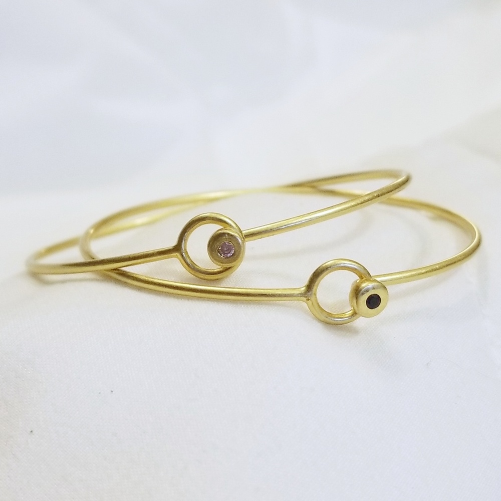 Madewell Gold Bangle and ring set